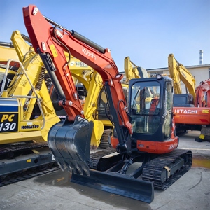รถขุดขนาดเล็กมือสอง Kubota U55-5 ผลิตในญี่ปุ่น ประสิทธิภาพเสถียรสำหรับงานดิน - Product Image 1