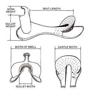 Arbre de selle de cheval en fibre de verre durable Modèle T Arbre de selle occidental pur-sang en cuir Produits de course anglais Inde - Product Image 2