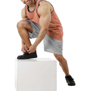 Vente en gros Logo personnalisé Taille Couleur Hommes Débardeurs Vêtements de sport de fitness sans manches Singlet Hommes Coton Spandex High Street Débardeurs - Product Image 5