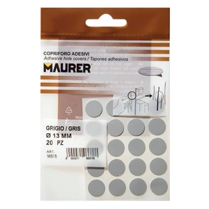 Cubiertas Adhesivas para Tornillos Grises (Paquete de 20 en Blíster) - Product Image 2