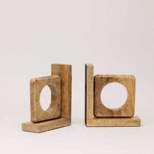 Sujetalibros decorativo de madera, mesa de oficina, sujetalibros de Material de madera de mango más vendido usado - Product Image 5