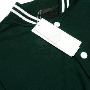 Chaqueta de Invierno Estilo Letterman para Hombre, Calidad Premium, Mezcla de Lana/Algodón, Transpirable, Cuello Mao, Estilo Urbano, Logotipo Frontal - Product Image 4