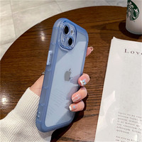 Coque de téléphone transparente antichoc en TPU pour iPhone 16 15 14 11 12 13 Pro Max XR X XS 7 Plus Protection de l'appareil photo Couverture transparente