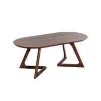 Table basse moderne Augustin en bois de manguier
