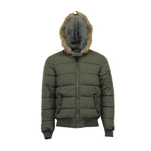 New Arrivals <b>Men's</b> Winter Puffer Jacket Waterproof Thickened Cotton Reflective <b>Coats</b> With Synthetic <b>Fur</b> Hood - Product Image 2