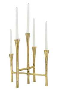 Wholesale Price Customised Menorah Metal <b>Candle</b> <b>Holders</b> Sleek Gold Judaica <b>Lantern</b> Jars New Geometric Design for Home Christmas - Product Image 5