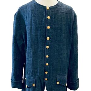 Luxury Customizable Heavy <b>Denim</b> Coat Oversized Streetwear Winter Jacket Premium Quality Casual Fashion Outerwear Stone Wash Men - Product Image 1