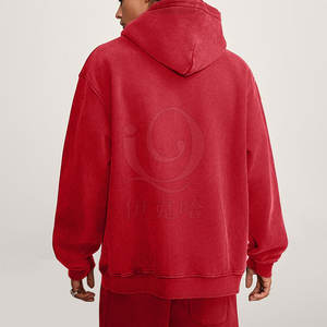 Nuevo diseño, superventas, sudaderas con capucha básicas con efecto vintage, MOQ bajo, venta al por mayor, sudaderas con capucha con efecto vintage para hombres a la venta - Product Image 3