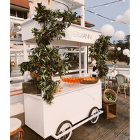 Chariot de service en métal lumineux personnalisable, chariot à champagne avec présentoir pour mariages et événements d'anniversaire