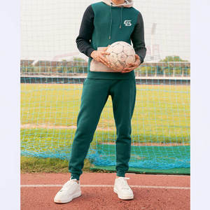 Combinaison de jogging décontractée et confortable pour hommes avec pantalon à taille élastique et pull à capuche en tissu doux pour l'hiver - Product Image 3