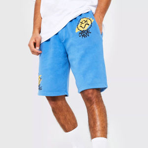 Short de survêtement en coton respirant pour hommes avec poche, logo personnalisé, motif solide, entraînement moyen, course à pied, style gym, vente en gros style décontracté - Product Image 4
