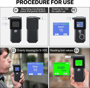 Testeur d'alcoolémie, testeur de teneur en alcool, nouveau testeur d'alcoolémie, éthylotest, testeur d'alcoolémie respiratoire, testeur d'alcoolémie Rohs - Product Image 5