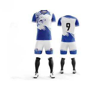 Vente en gros, lot complet de maillots de football personnalisés, sublimation pour homme, maillots de football, manches courtes, couleur unie - Product Image 1