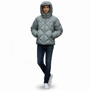 Veste matelassée personnalisée de qualité supérieure, design chaud et confortable pour toute la saison estivale, isolation douce, parfaite pour un usage décontracté, unisexe, longue et fine - Product Image 4