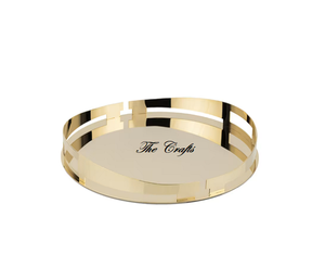 Plateau de service en acier inoxydable poli en or Plateau de chocolats alimentaires de forme rectangulaire de qualité supérieure à vendre - Product Image 2