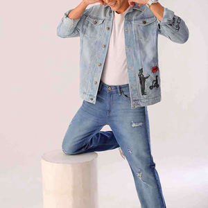 Chaqueta Vaquera Cruzada para Hombre, Estilo Urbano de Invierno, Alta Calidad, Transpirable, Diseño Reversible, Gran Venta - Product Image 5