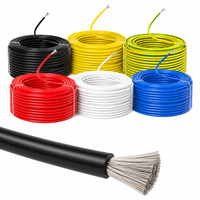 Câble électrique en caoutchouc silicone ultra souple et résistant à la chaleur, calibre 12 AWG, pour usage en bâtiment et batterie au lithium