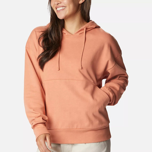 2024 à manches longues Plus femme sweats à capuche goutte épaule surdimensionné blanc poids lourd impression polaire sweats à capuche pour les femmes - Product Image 4