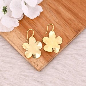 Nouveauté Boucles d'oreilles tendance pour filles en laiton plaqué or, bijoux simples, boucles d'oreilles pendantes, boucles d'oreilles de mariage, cadeau pour un anniversaire - Product Image 2