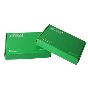 Cajas de correo automáticas de color verde claro, embalaje de logotipo personalizado, caja de pelo, flor, portátil, color de impresión de un solo lado - Product Image 1