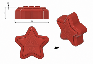 Molde de silicona en forma de estrella para gomitas: Media hoja de molde vectorial para lotes de dulces de frutas, llenado manual y pruebas de recetas de repostería - Product Image 3