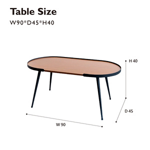 โต๊ะกาแฟสีน้ำตาลเข้มสำหรับใช้ในครัวเรือนและห้องนั่งเล่น - Product Image 6