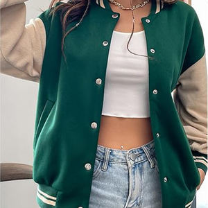 2025 personnalisé hommes Varsity Letterman veste qualité en plein air décontracté hiver veste Stand surdimensionné épais en cuir manches goutte - Product Image 3