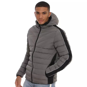 แจ็กเก็ตทรงพองมีฮู้ดสำหรับผู้ชายสำหรับฤดูหนาว - Product Image 3