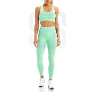 Ensemble de yoga pour femmes de haute qualité, nouveau style 2024 - Spandex/Polyester, séchage rapide, respirant, léger, logo et taille personnalisables - Product Image 4