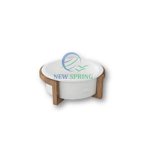 Vente en gros de bols à boire écologiques pour animaux de compagnie de différentes tailles fabriqués au Viet Nam pour le plateau de nourriture en bois pour animaux de compagnie - Product Image 2