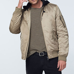 Blouson d'aviateur en satin à logo personnalisé pour hommes blouson d'aviateur en satin à prix réduit blouson d'aviateur en satin grande taille pour homme - Product Image 2
