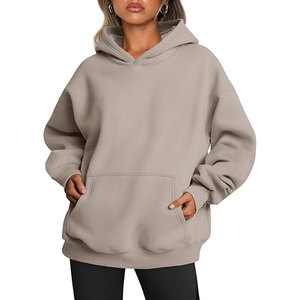 Sweat à capuche en polaire pour femme, automne-hiver, chaud, coupe-vent, respirant, décontracté, tendance, avec logo sur le devant - Product Image 3