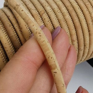 Cordón de Corcho Redondo de 5 mm, Cuerda de Corcho Vegano Natural, Gruesa, Flexible y Duradera, Material para Joyería, Pulseras, Collares y Manualidades - Product Image 4