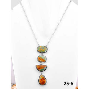 Collier géométrique en turquoise Royston et argent sterling d'inspiration sud-ouest - Product Image 6