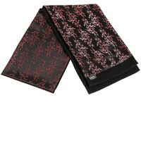 Chales de seda hechos a mano personalizados para hombre, negro, marrón, rojo, listos para usar, bufanda de primavera tradicional de dos caras de doble capa