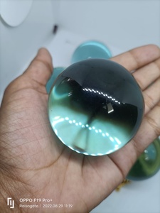Sphère d'obsidienne aquatique polie, boule de cristal bleue, pierre précieuse, pierre de guérison, méditation, Feng Shui, décoration intérieure, cadeau spirituel pour collectionneur - Product Image 6