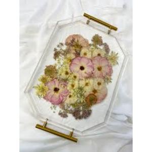 Plateau de service attrayant en résine au design fait à la main, pièce unique avec forme et taille personnalisées à un prix très abordable - Product Image 5