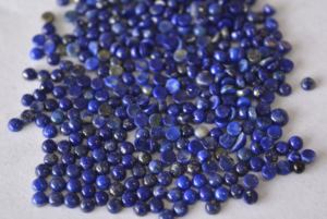 Lapis-lazuli naturel rond de 10 mm, cabochon à dos plat - Lapis-lazuli en vrac de qualité supérieure - Product Image 6