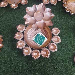 Vente en gros de bol Urli décoratif pour la maison bol artisanal pour fleurs flottantes et bougies chauffe-plat décoration de la maison, du bureau et de la table - Product Image 5