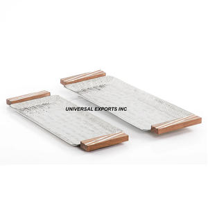 ชุดถาดโลหะช็อคโกแลตตกแต่งหรูหราสามชิ้นถาดเสิร์ฟช็อคโกแลตทำมือปรับขนาดได้เอง - Product Image 4