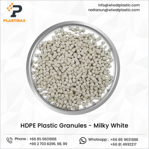 White Cylindrical HDPE Granules High Flow Injection Molding Grade General Purpose <b>Plastic</b> <b>Raw</b> <b>Material</b> - Product Image 4