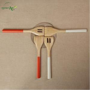 Elegante Juego de Espátulas de Cocina de Bambú - Donde la Artesanía se Une al Ritual Diario - Product Image 2