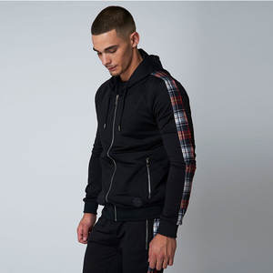 Conjunto Deportivo de Invierno de Alta Calidad, 100% Algodón, Estilo Urbano Holgado, Chaqueta con Cremallera y Pantalones para Hombre, Traje Cortavientos Transpirable - Product Image 4