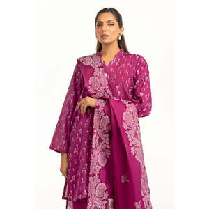 Conjunto de Traje Jacquard de 3 Piezas Color Morado para Mujer - Product Image 5