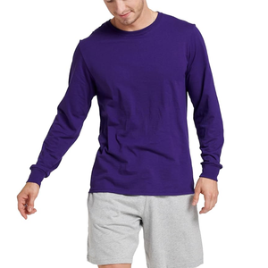 T-shirts pour hommes en gros 100% coton lavable couleur unie de haute qualité personnalisé personnalisé grande taille t-shirts - Product Image 1