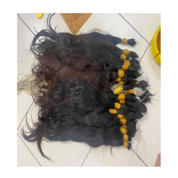 Großhandel vietnam esische Bulk Hair Virgin 100% Echthaar verlängerung. Unverarbeitete Fabrik Großhandel natürliches rohes Haar