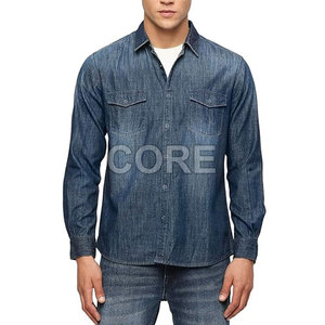 Derniers vêtements décontractés chemise en jean pour hommes Offre Spéciale nouveauté chemise en jean pour hommes vente en gros de chemise en jean pour hommes - Product Image 1