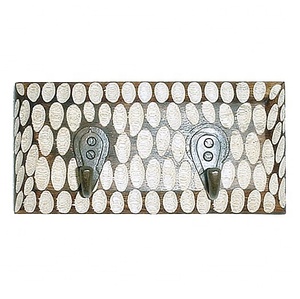 Gancho de abrigo doble artesanal indio, nuevo diseño, Mango, madera maciza, Metal, estilo Vintage, decoración de pared para el hogar, artículo de regalo para Navidad - Product Image 1