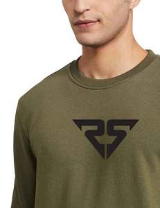 เสื้อสวมหัวคอผ้าฝ้าย 100% ปรับแต่งออกแบบโลโก้ของคุณเองเสื้อสเวตเตอร์ OEM พิมพ์ปักสําหรับผู้ชาย - Product Image 3