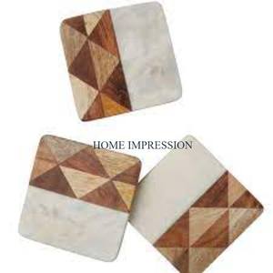 Butterfly Designer Customized Color Solid Marble Classic <b>Heat</b> Resistant Luxury Eco-Friendly <b>Coasters</b> Finest Quality Table Carton - Product Image 5